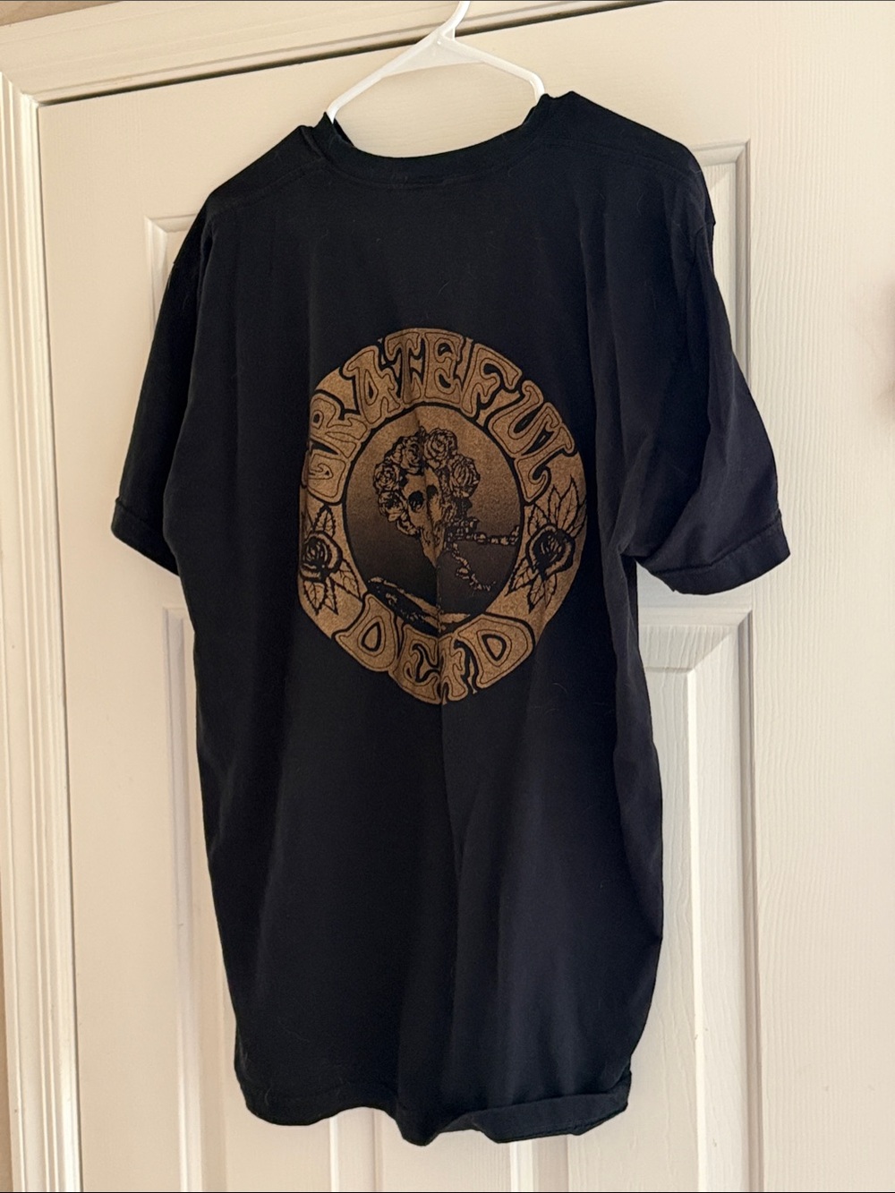 Grateful Dead Black Tee with Brown Seva Foundation Logo
